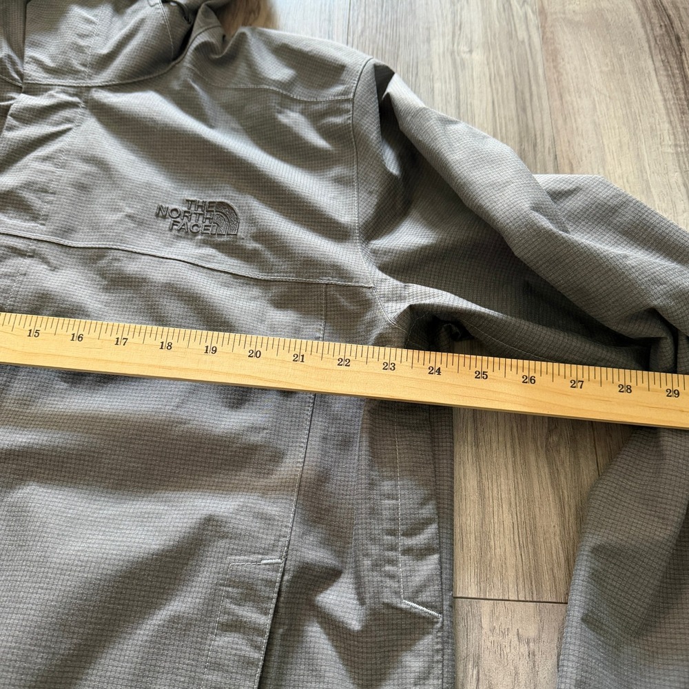 The North Face DryVent Rain Jacket Mens Large Gray Hooded Waterproof Shell - Picture 9 of 10